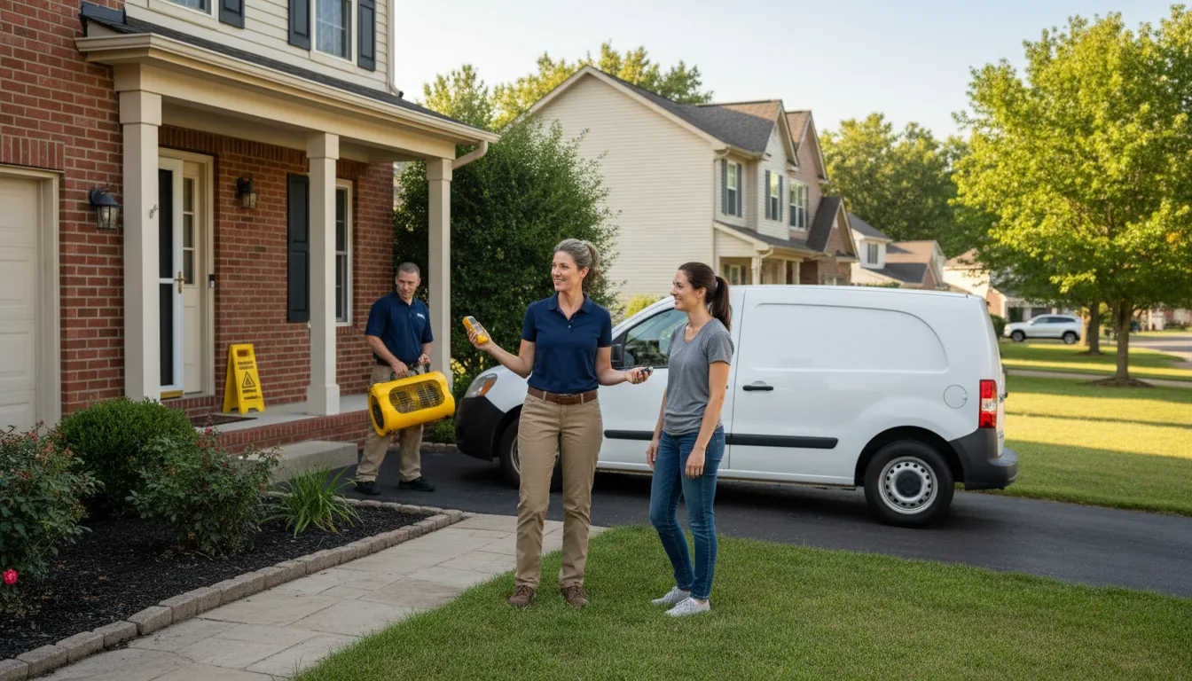 Residential water damage restoration in Flaxton, ND